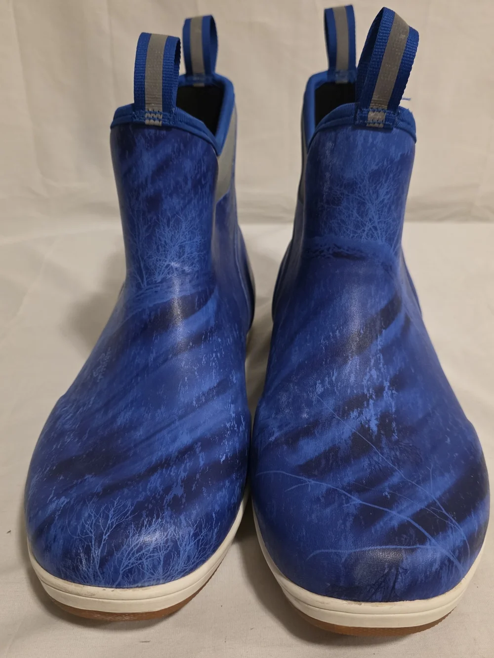 ​Frogg Toggs Grinder Deck Boot Mens Sz 10 Blue Realtree Fishing Boot Gently Used